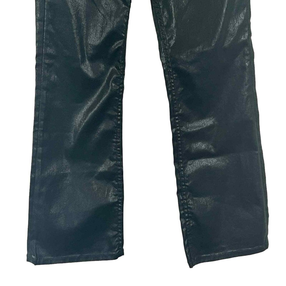 Rag Bone Casey High Rise Ankle Flare Faux Leather Pants Black Size 25 - Picture 7 of 16
